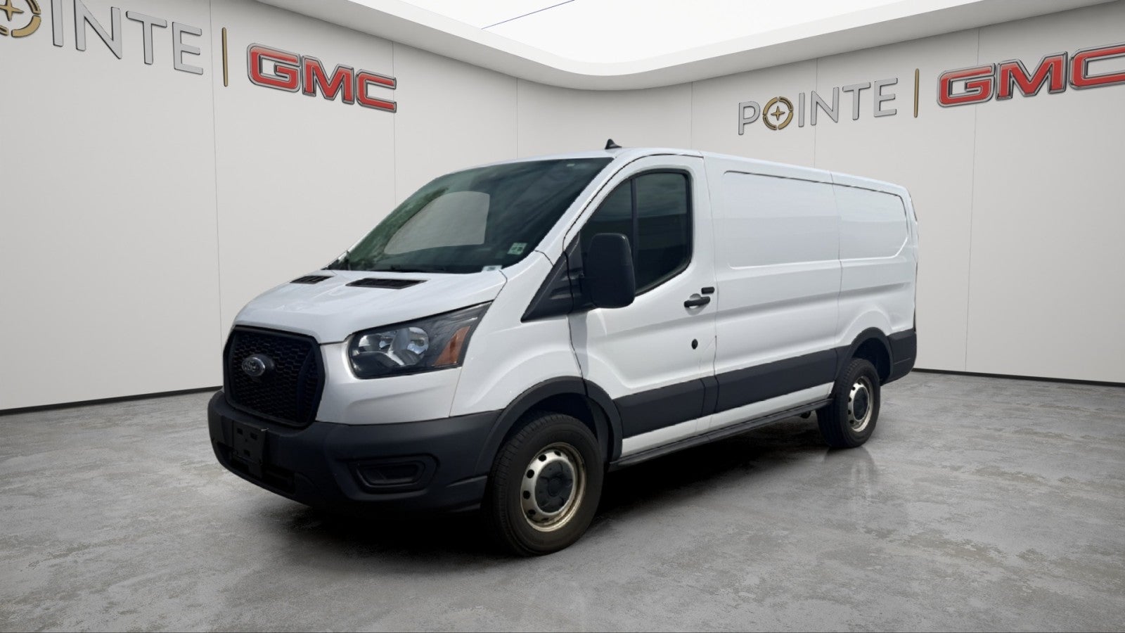 2023 Ford Transit Cargo Van ENTERPRISE in White — front three-quarter view