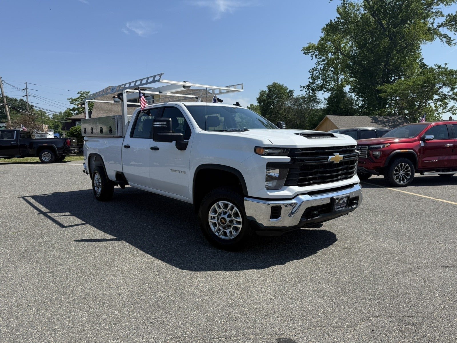 2025 Chevrolet Silverado 2500 HD WT in Summit White — front three-quarter view