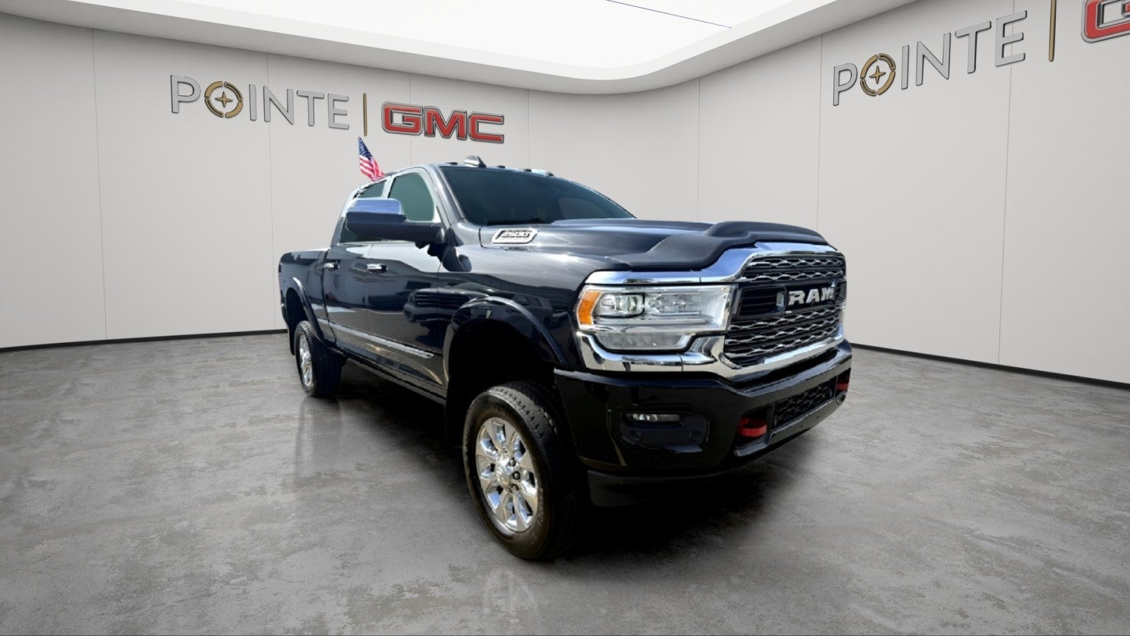 2019 RAM 2500 Limited in Black — front three-quarter view