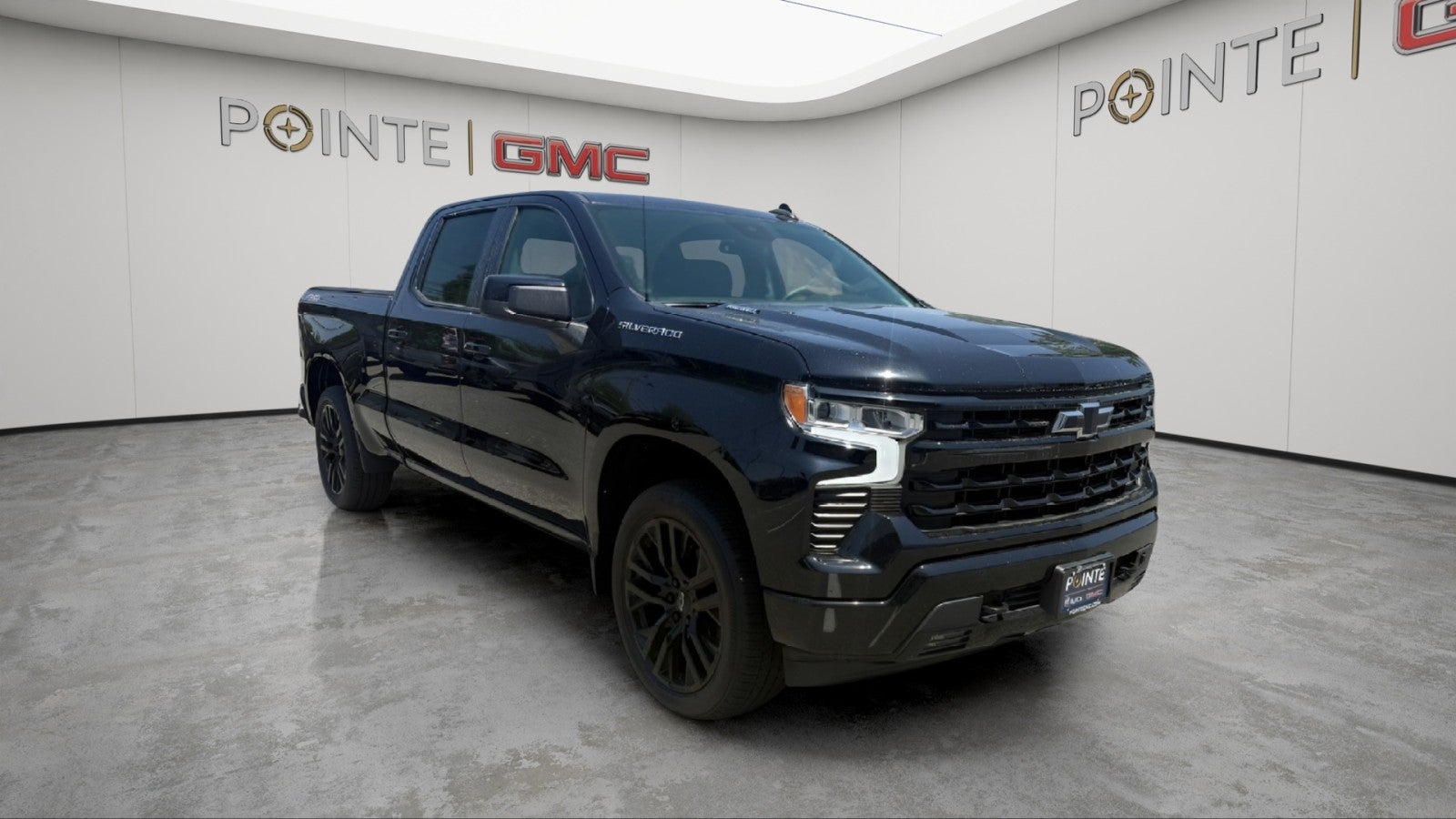 2023 Chevrolet Silverado 1500 RST in Black — front three-quarter view