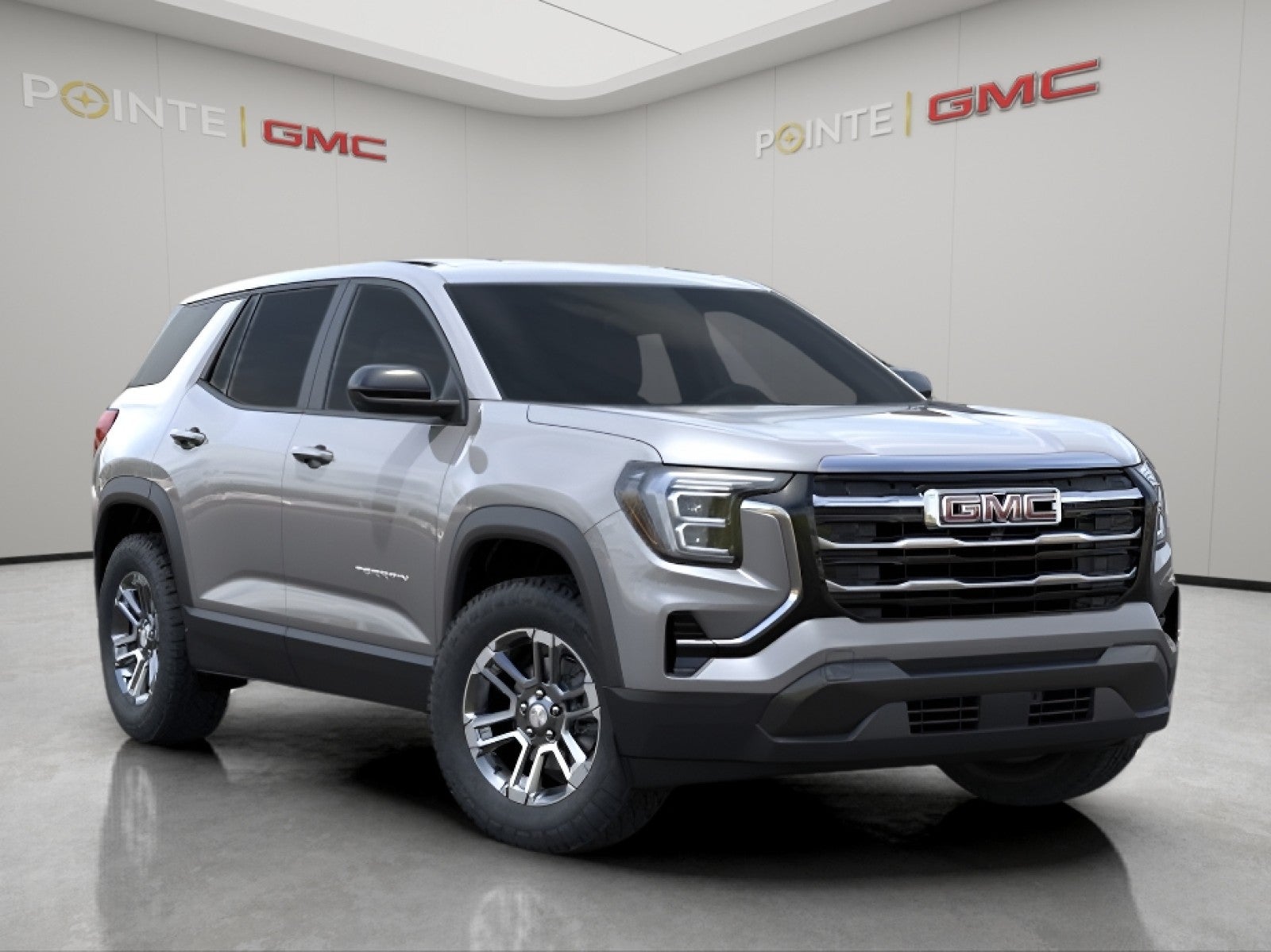 2027 GMC Terrain FWD Elevation in Sterling Metallic — front three-quarter view