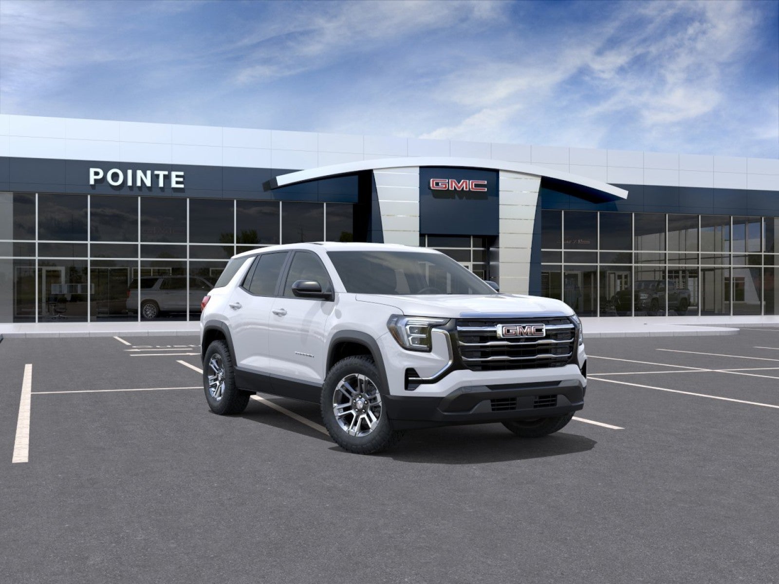 2027 GMC Terrain AWD Elevation in Summit White — front three-quarter view