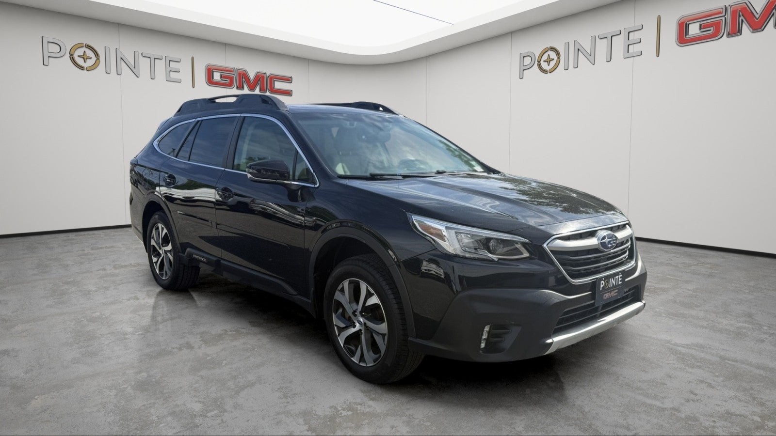 2022 Subaru Outback Limited in Black — front three-quarter view