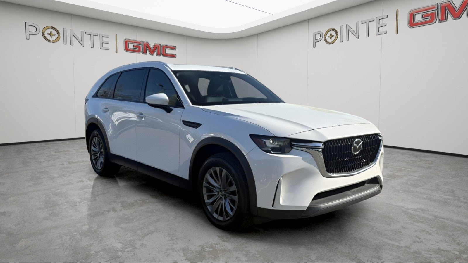 2024 Mazda Mazda CX-90 3.3 Turbo Preferred Plus in White — front three-quarter view